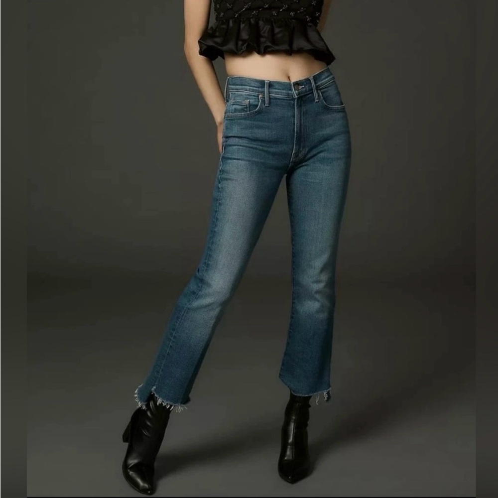 MOTHER The Insider Crop Step Fray Sorry I’m Staring